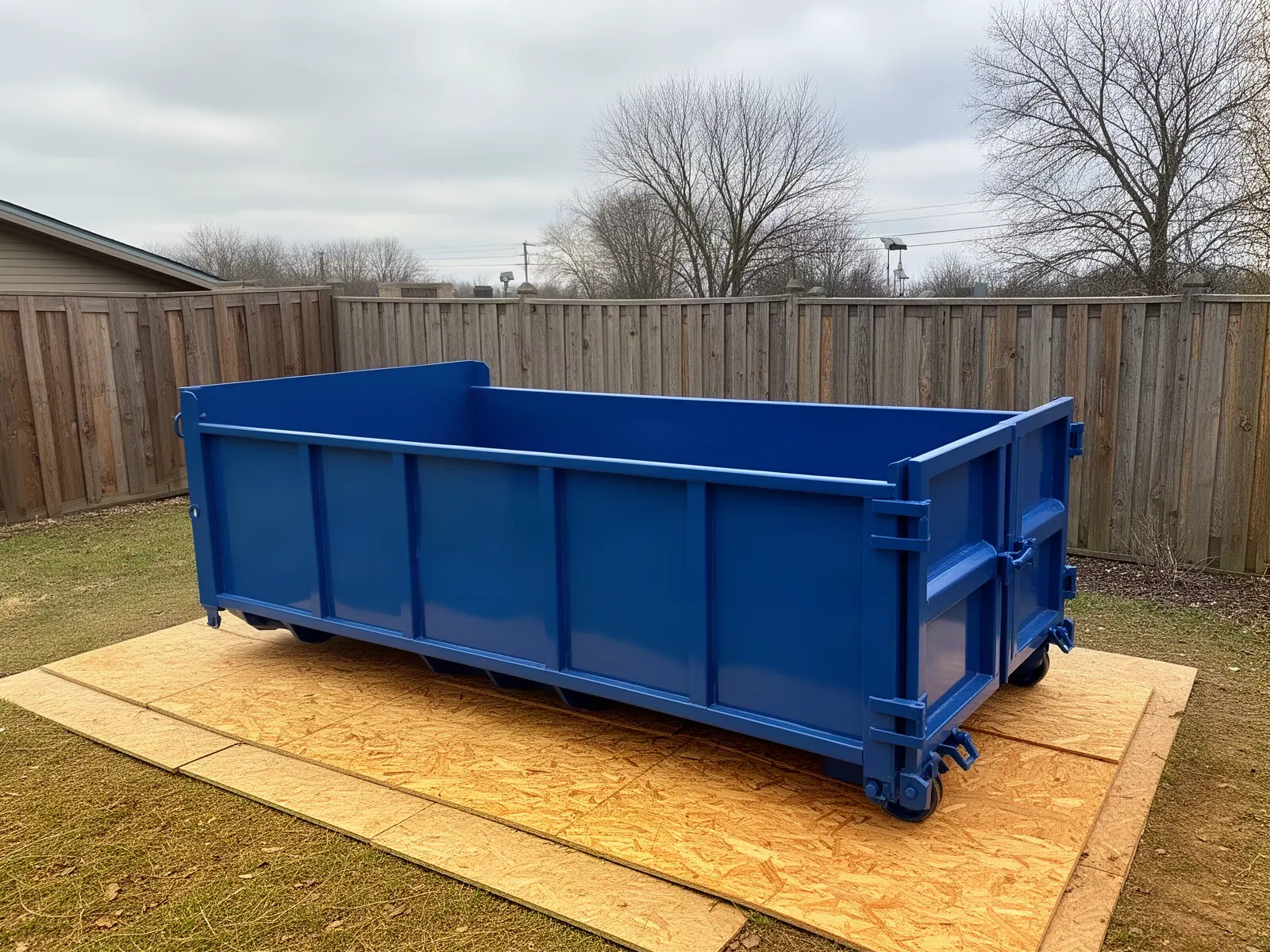Roll-off dumpster from Wagner's Bryan Dumpsters in Bryan, TX